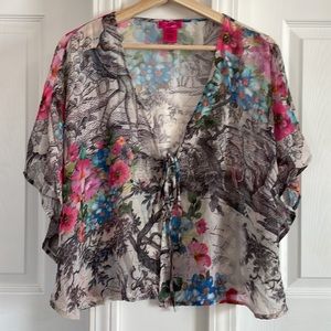 BODY CENTRAL SEMI SHEER TOP